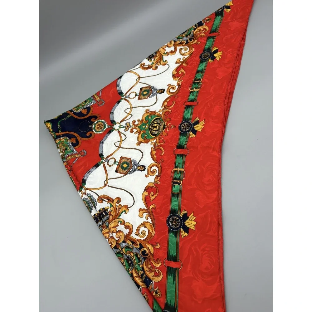 Scarf Abstract Design Made in Korea Womens 34.25